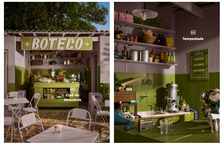 Cores do ano 2026 Suvinil - Tempestade e Cipó da Amazônia