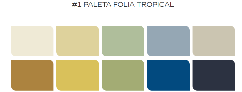 Paleta Folia tropical - Coral